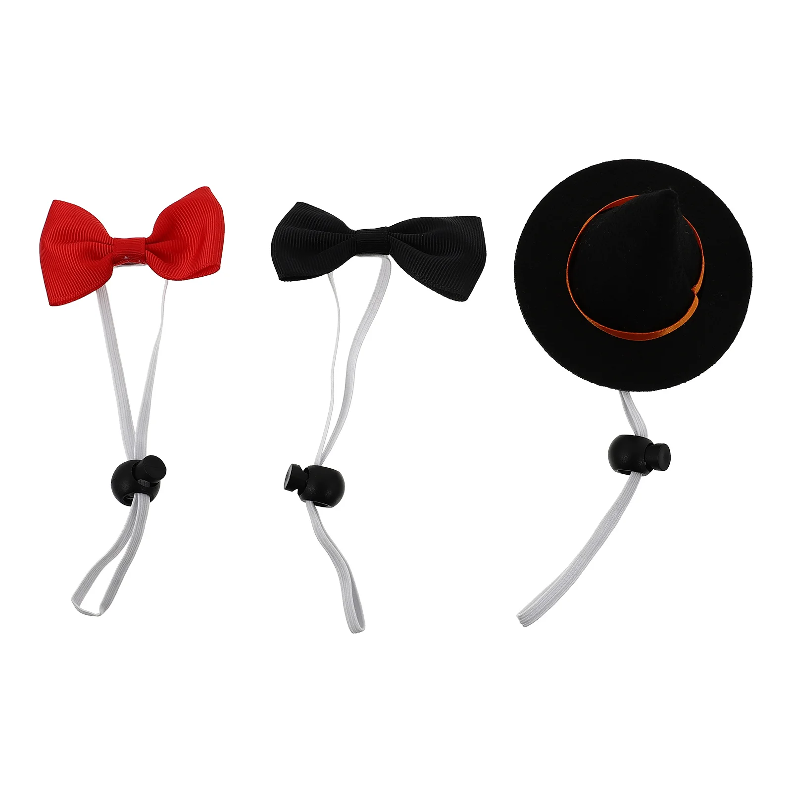 

1Set Dog Bowtie Hat Set Halloween Pet Costume Accessory Witch Style Festival Party Decor for Cat Dog Comfortable Lightweight