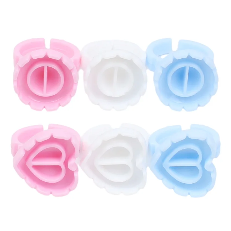 Atacado 100 pçs/saco descartável cílios titular anel recipiente cola pigmento tatuagem extensão copo lash ferramentas fornecedor