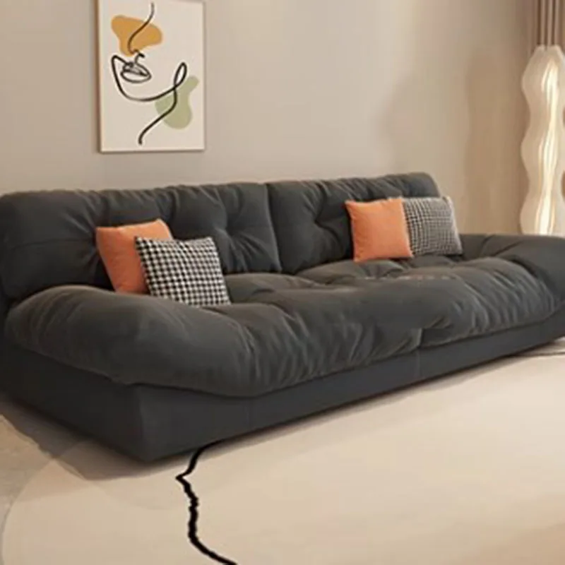 Pillows Lounger Living Room Sofas Bed Plush Comfortable Elegant Sofas Nordic Relaxing Oturma Odası Kanepeleri Home Furniture