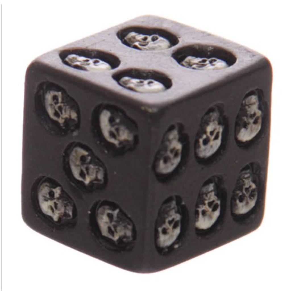 Black Shape Dice D6 Gambling Vintage Style Party Supplies 18x18x18mm