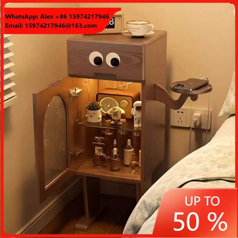 Modern Creative Robot Design Children's Bedside Storage Cabinet Cute Home Furniture For Bedroom Or Living Room