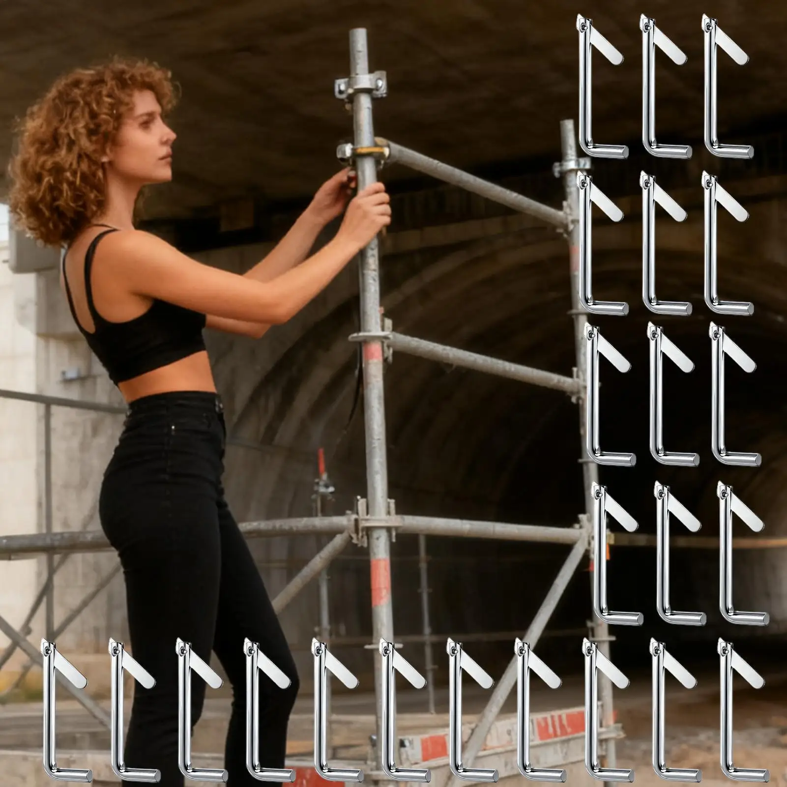 

Штифты для леса, оцинкованный нержавеющий фиксатор, 20 шт., металлический стопорный штифт для леса для подрядников, строителей