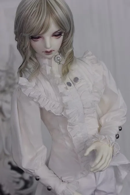 ملابس دمى مخصصة 1/4 1/3 BJD قميص فستان طويل، ربطة عنق، طقم سراويل ملابس شحن مجاني