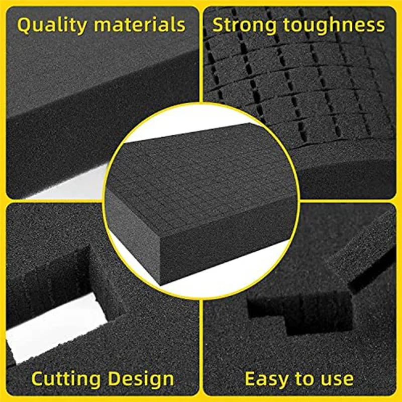 Best Grid Foam Cube-Foam, 2 шт. 400x300x50 мм/2 шт. 400x300x10 мм, ящик для инструментов, пенопласт для корпуса камеры, вставка для чехла, инструмент