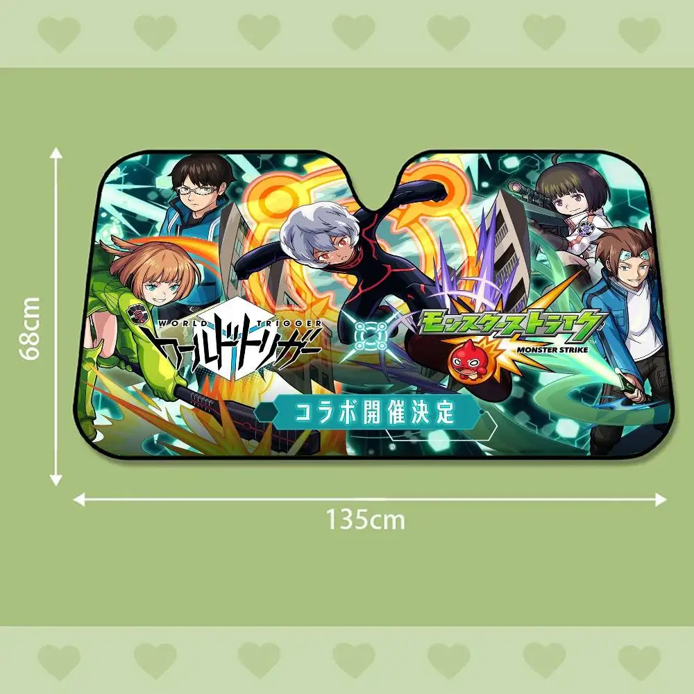 World Trigger Sunshade Sun Shade Shield Blocker Auto Cover Protector Window Visor Universal #6