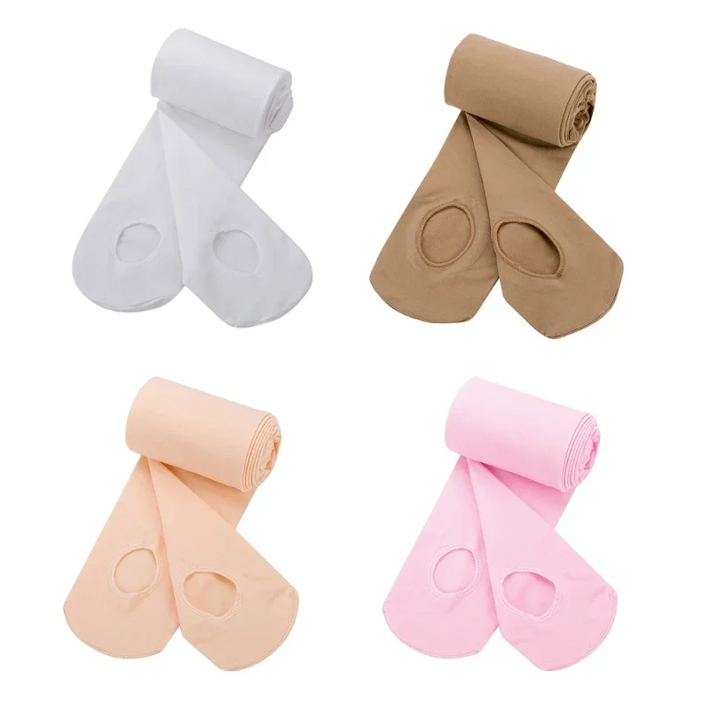 Schulkinder Mädchen Übergang Ballettstrumpfhose Ultraweiche, bequeme, blickdichte, umwandelbare Baby-Tanzstrumpfhose mit dem Loch – Detail 1