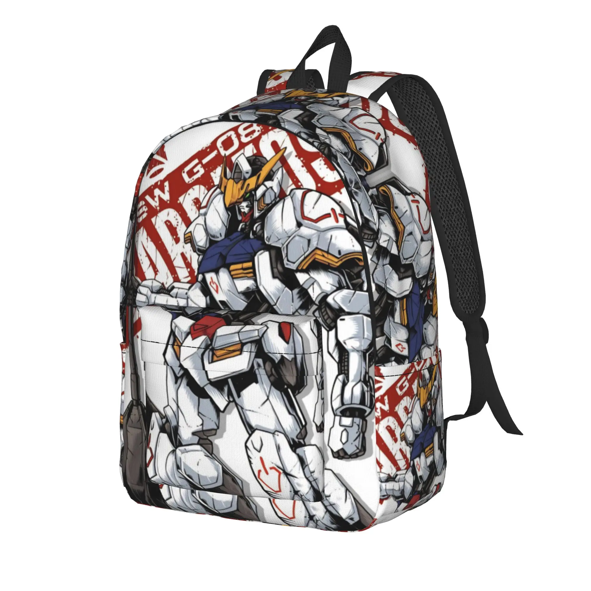 mobile suit gundams Classical Backpack with Pocket Student Work  Daypack for Men Women Laptop Canvas Bags