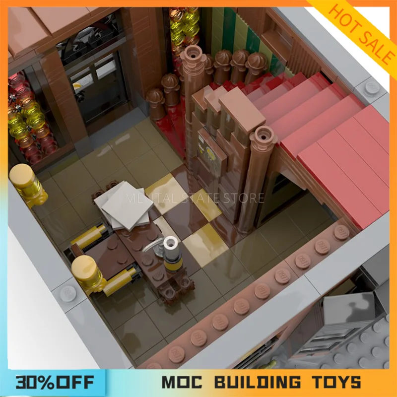 Décennie s de construction de maisons étranges modulaires MOC personnalisés, briques technologiques, assemblage créatif, jouets éducatifs, cadeaux de vacances, 2192 pièces