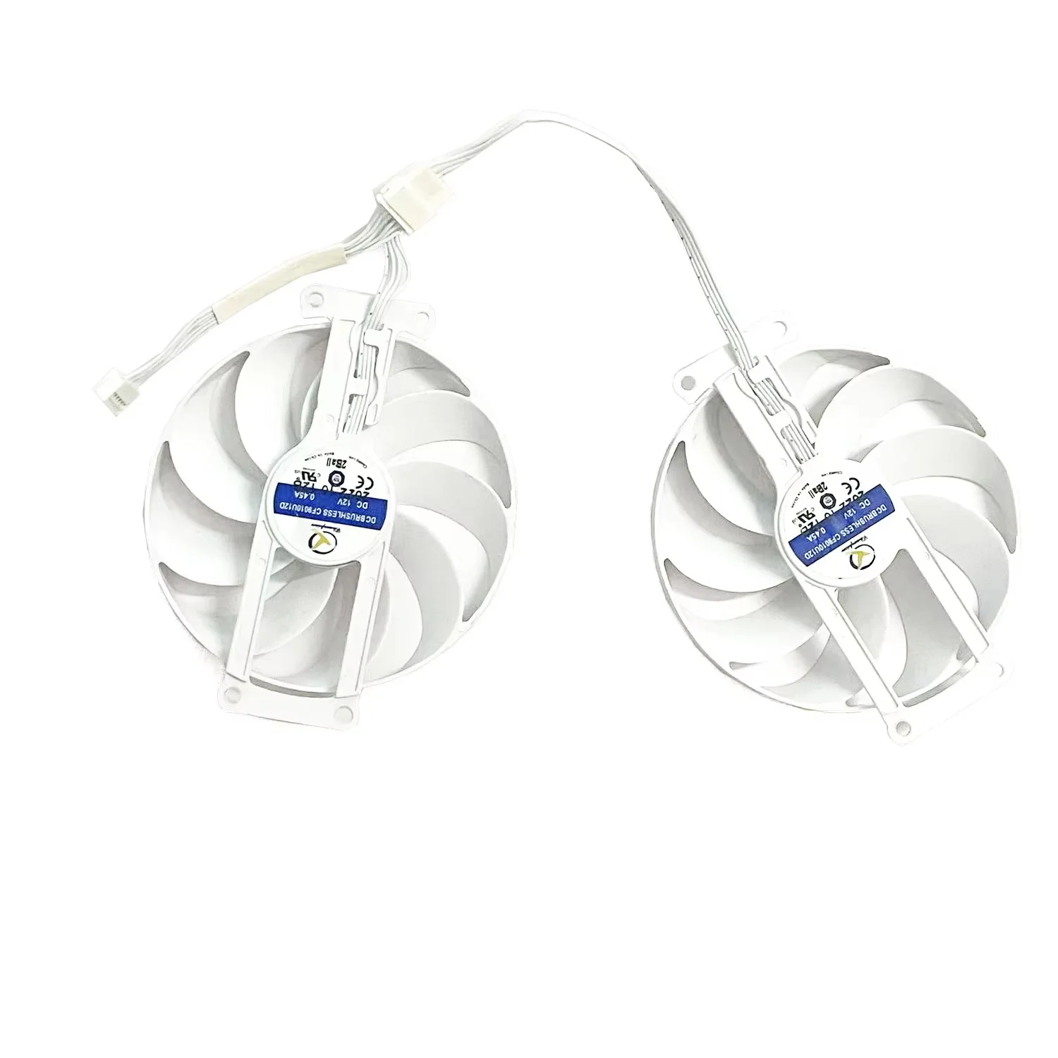 Cooling Fan 87mm 6PIN T129215BU CF9010U12D RTX3060 RTX3060Ti Cooler Fan For ASUS GeForce RTX 3060 Ti GDDR6X 8GB DUAL WHITE FANS view 3