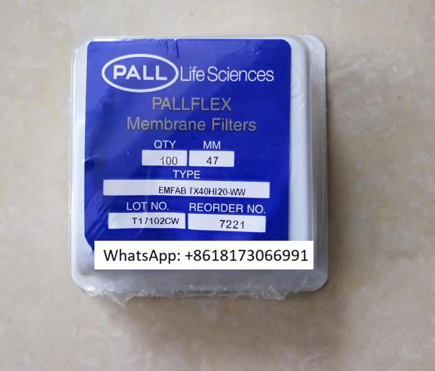 PA-LL 7221 filtration membrane engine exhaust gas pallflex Emfab TX40HI20-WW 47mm