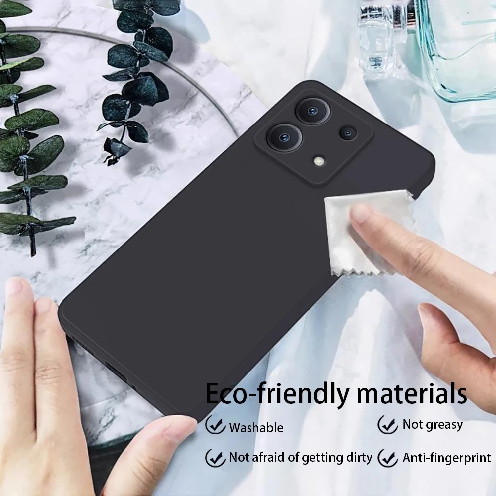 Phone the Case For Redmi Smoking Note 14 13 12 11 Pro Behind Supermarket with Pls You Animation 5G 14C A3 Soft Black Phone Cover view 5