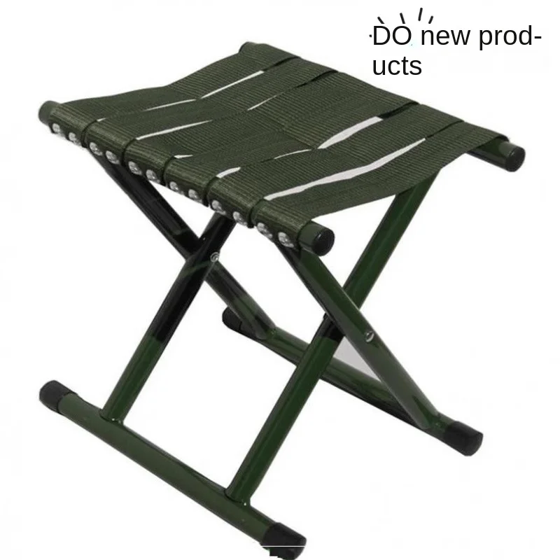 Maza folding portable ultralight outdoor chair small bench simple fishing stool adult Maza with backrest