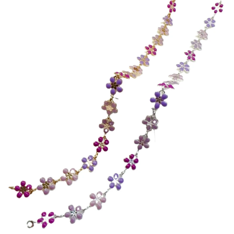 10 Meters/Lot New Fashion Drip Flower Brass Link Chains for DIY Necklace Garment Tassel Chain Jewelry Findings Accessories