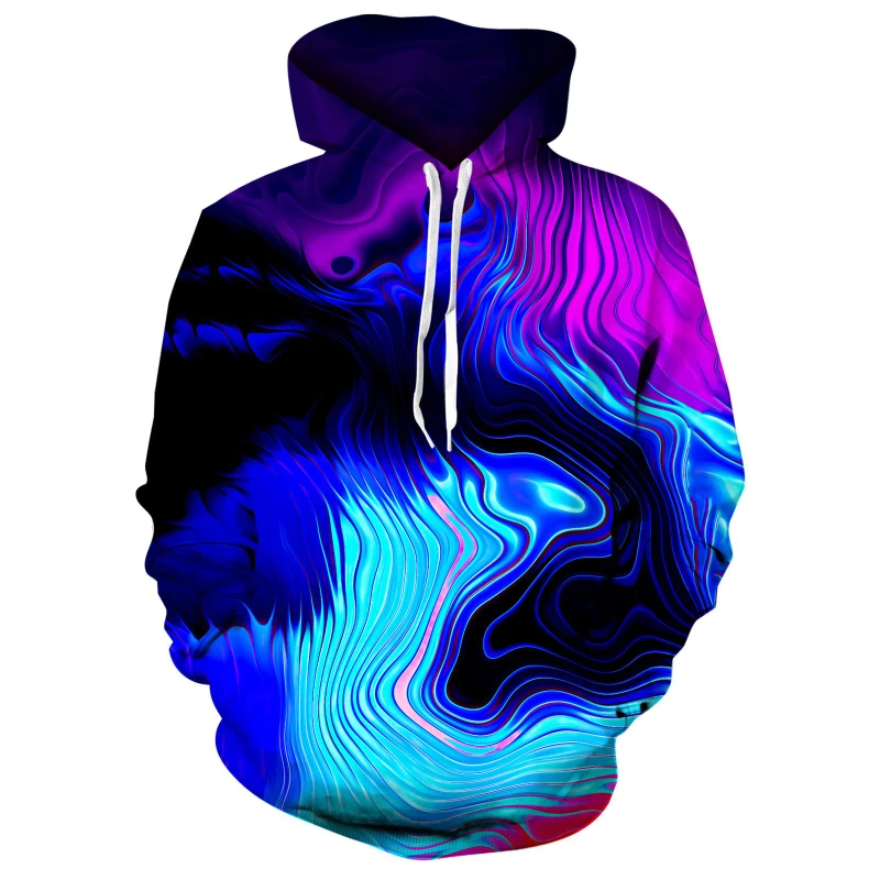 Fashion Rainbow Graffiti 3D Printed Hoodies Man Women Y2k Clothes Oversized Pullover Hoodies Trendy Sweatshirts Kids Clothing