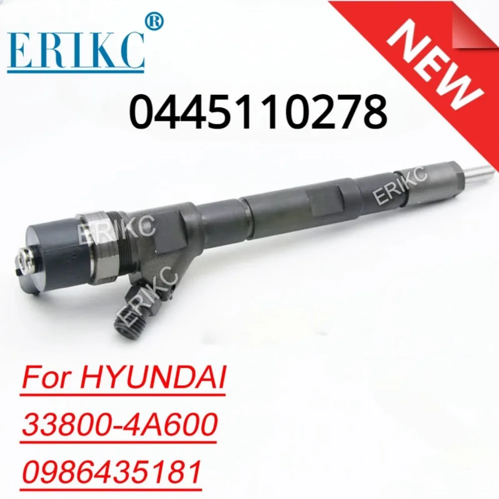 

0445110278 Diesel Fuel Injector Nozzle Assy 0445 110 278, 0 445 110 278 OE 33800-4A600 OE 338004A600 for D4CB Engine