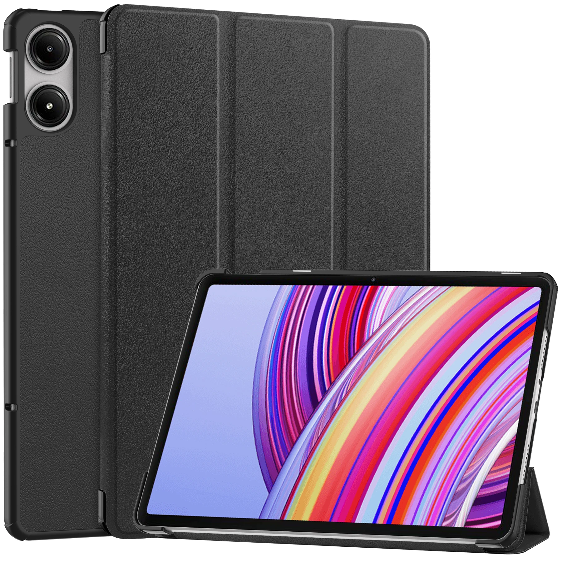 

For Xiaomi Redmi Pad Pro / Redmi Pad Pro 5G / Poco Pad Case Tri-Fold Stand Leather Tablet Cover with Auto Wake / Sleep