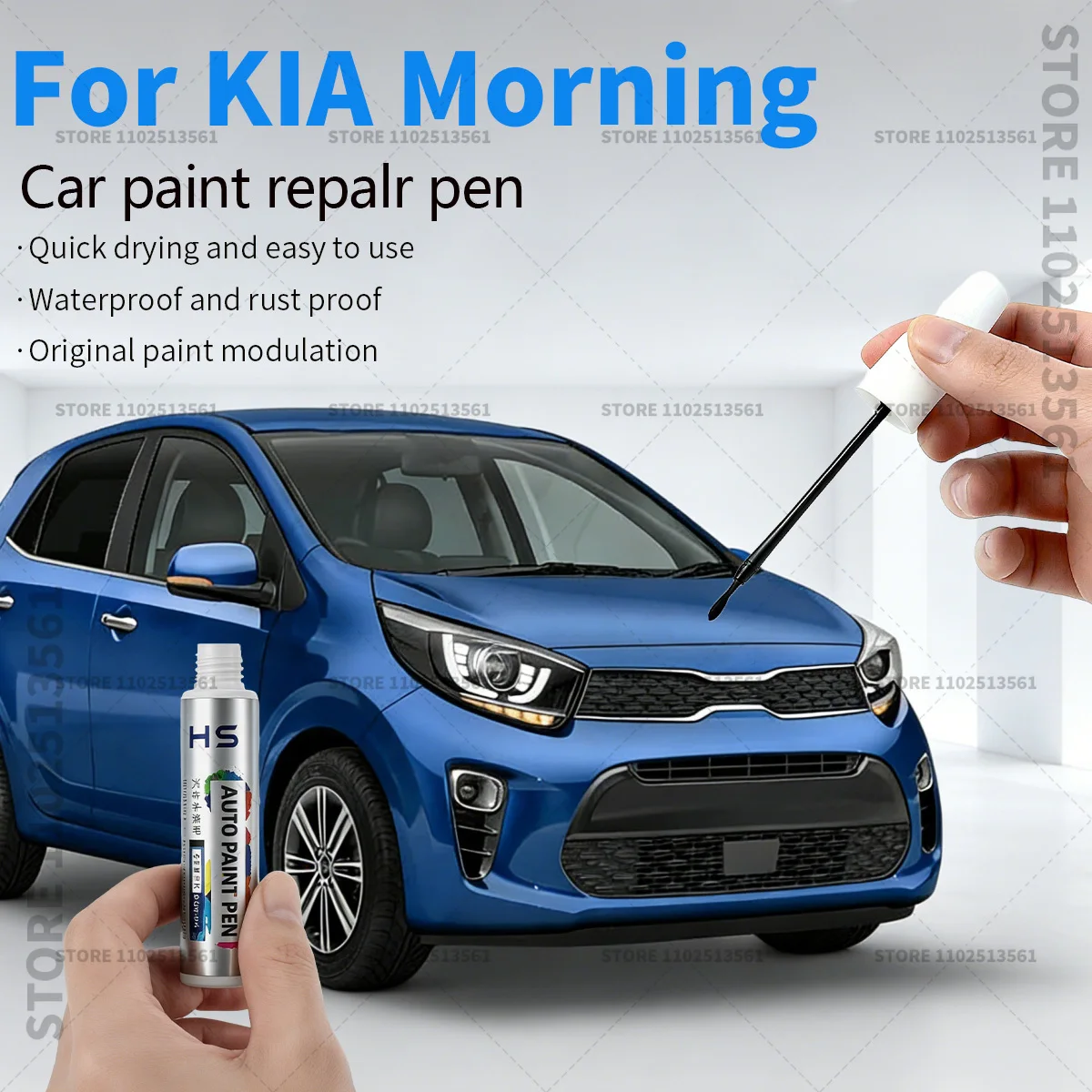 

Ручка-корректор для ремонта автомобильной краски KIA Morning, аксессуары для устранения царапин, цвета: желтый, прозрачный белый, голубой, зеленый, черный, серебристый.