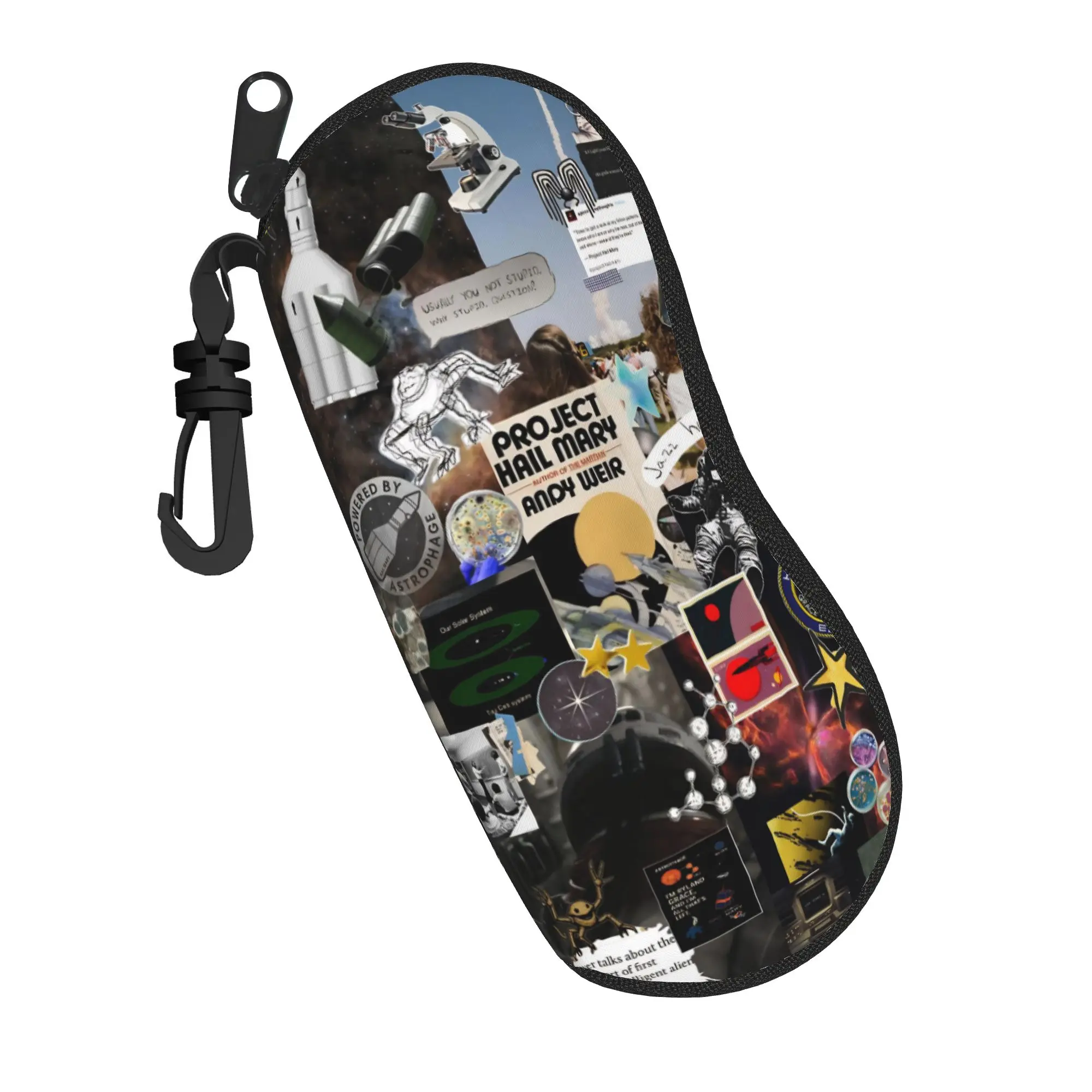 Project Hail Mary Movie 2026 Glasses Case Unisex Anti-Fall Zipper  Eyewear Protector Protector Eye Contacts Case