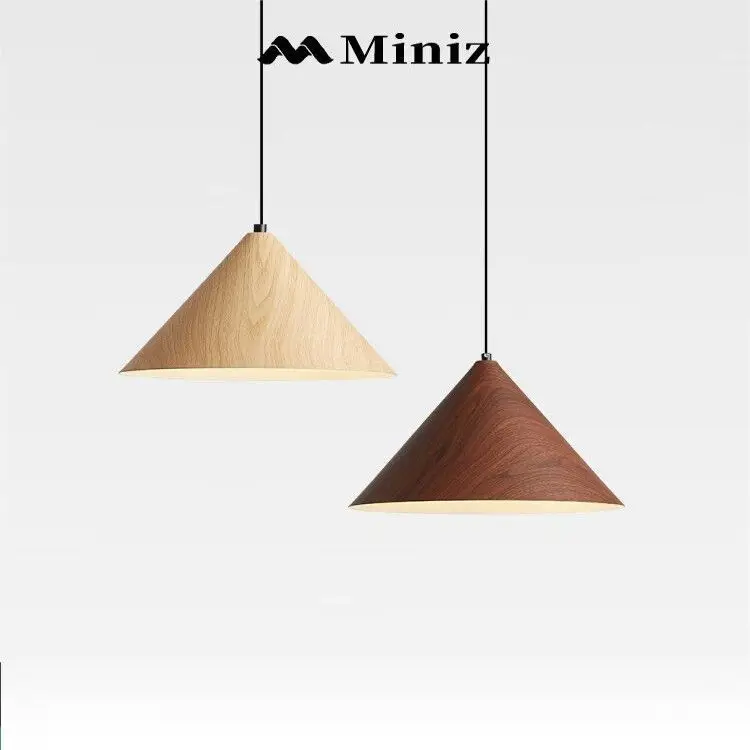 

Японский стиль ваби-саби, прикроватный подвесной светильник для спальни, ретро орех, цвет ресторана, подвесной светильник для защиты глаз