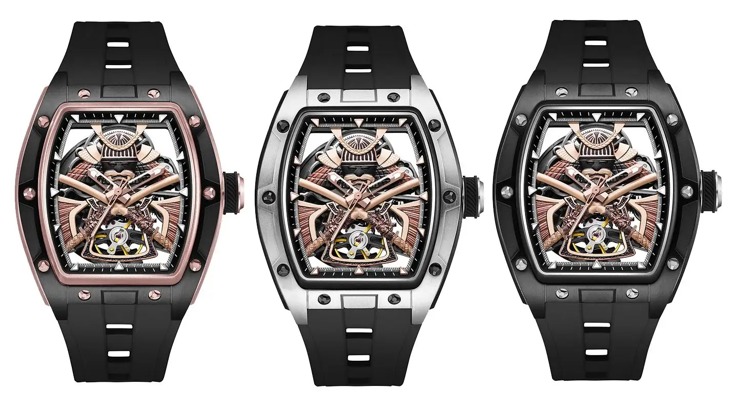 Самурайские часы 2025г Яркие автоматические часы Future