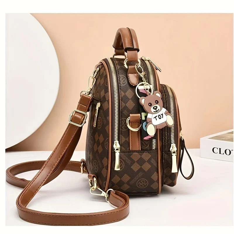 แนวโน้มแฟชั่นผู้หญิงกระเป๋าเป้สะพายหลังหนังนุ่มผู้หญิงโรงเรียนกระเป๋าLuxury Designerหญิงไหล่กระเป๋าSac A Dosคุณภาพสูง