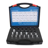 26 PCS High Precision Nut Bolt Thread Checker Set Carbon Steel and ABS Thread Gauge for Accurate Measurement
