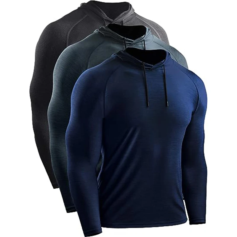 Men's Sport Hoodies Jacket Gym Fitness Muscle Tracksuirts Sportswear Workout Athletic Pullovers Training Running Sweatshirts Men