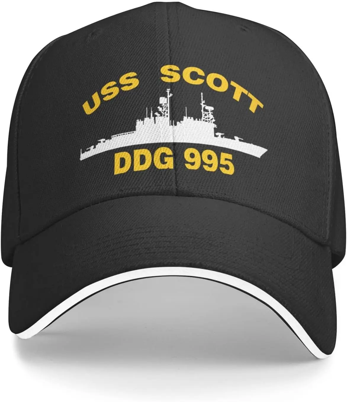 USS Scott DDG 995 Vintage Sandwich Hat Baseball Caps Denim Hats Cowboy