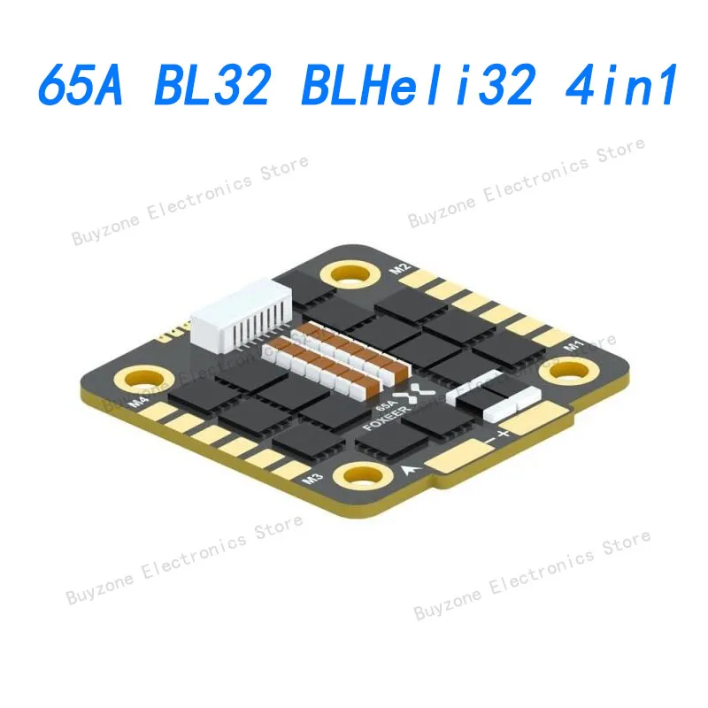 Foxeer Reaper F4 128K 65A BL32 BLHeli32 4in1 9~40V 3-8S ESC 30.5*30.5mm M3 DShot1200 For FPV Racing Drone