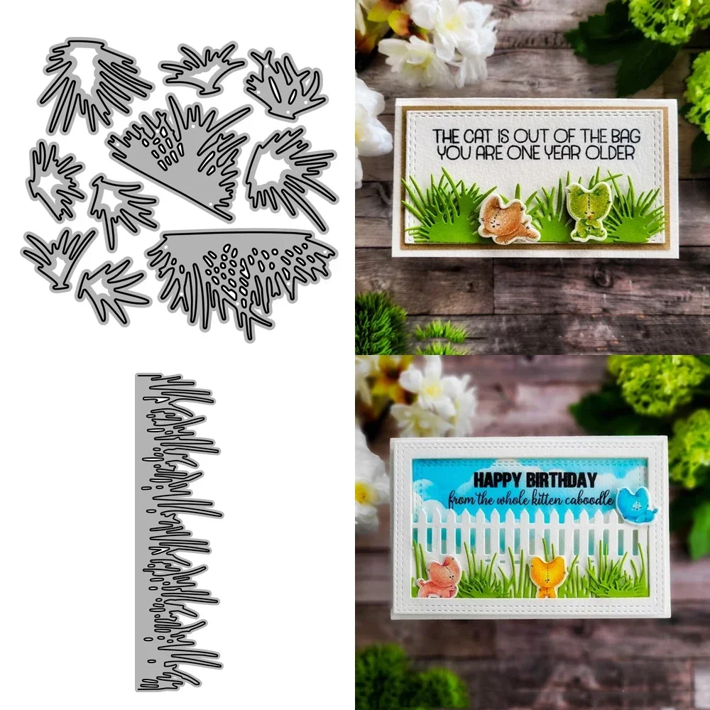 2023 matryce do cięcia metalu AliliArts Granica trawy Album na zdjęcia diy do scrapbookingu dekoracyjne wytłaczanie matryca papierowa