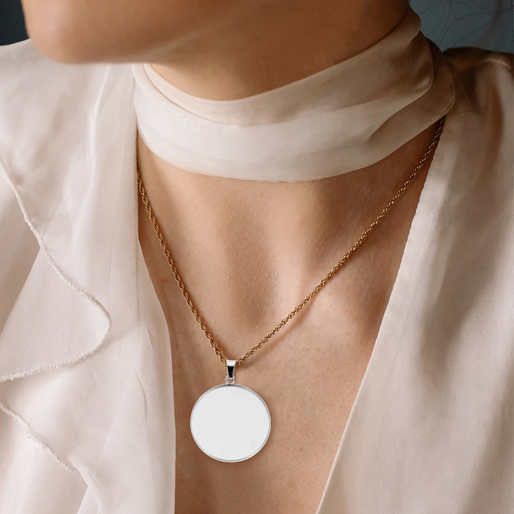 30 pezzi porta gemme in acciaio inossidabile, durevoli, rotondi, vuoti, vassoi pendenti per gioielli fai da te, creazione di cabochon trasparenti