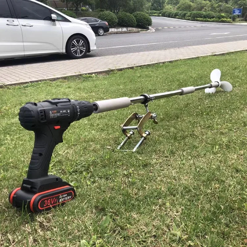 

Thruster Outboard Lithium Battery Handheld Propeller Inflatable Boat Rubber Boat Plastic Hanging Electric Drill Paddle