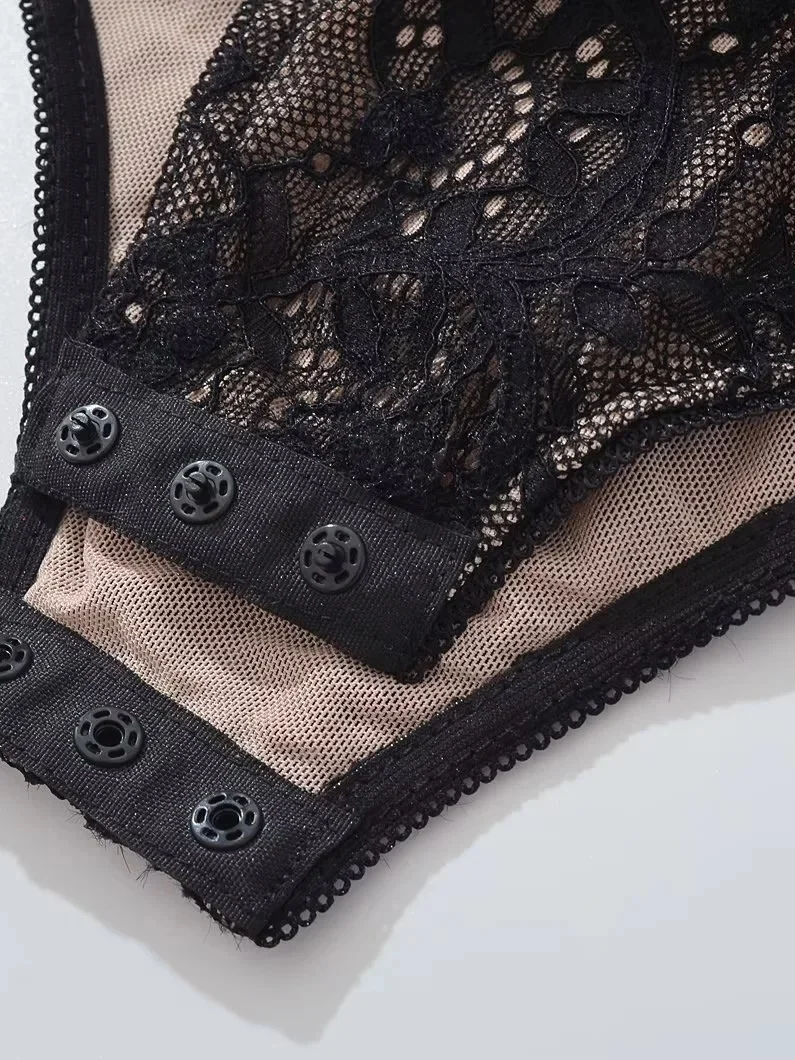 Costume da bagno sexy americano Sle con finiture in pizzo da donna Pure Desire Bal Slim Fit Top Strapl U Ne Design