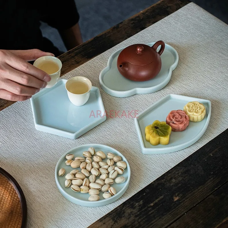 

Creative Geometry Tea and Pastry Plate Dessert Cake Placement Plate Dried Fruit Snack Plate Small Fruit Plate