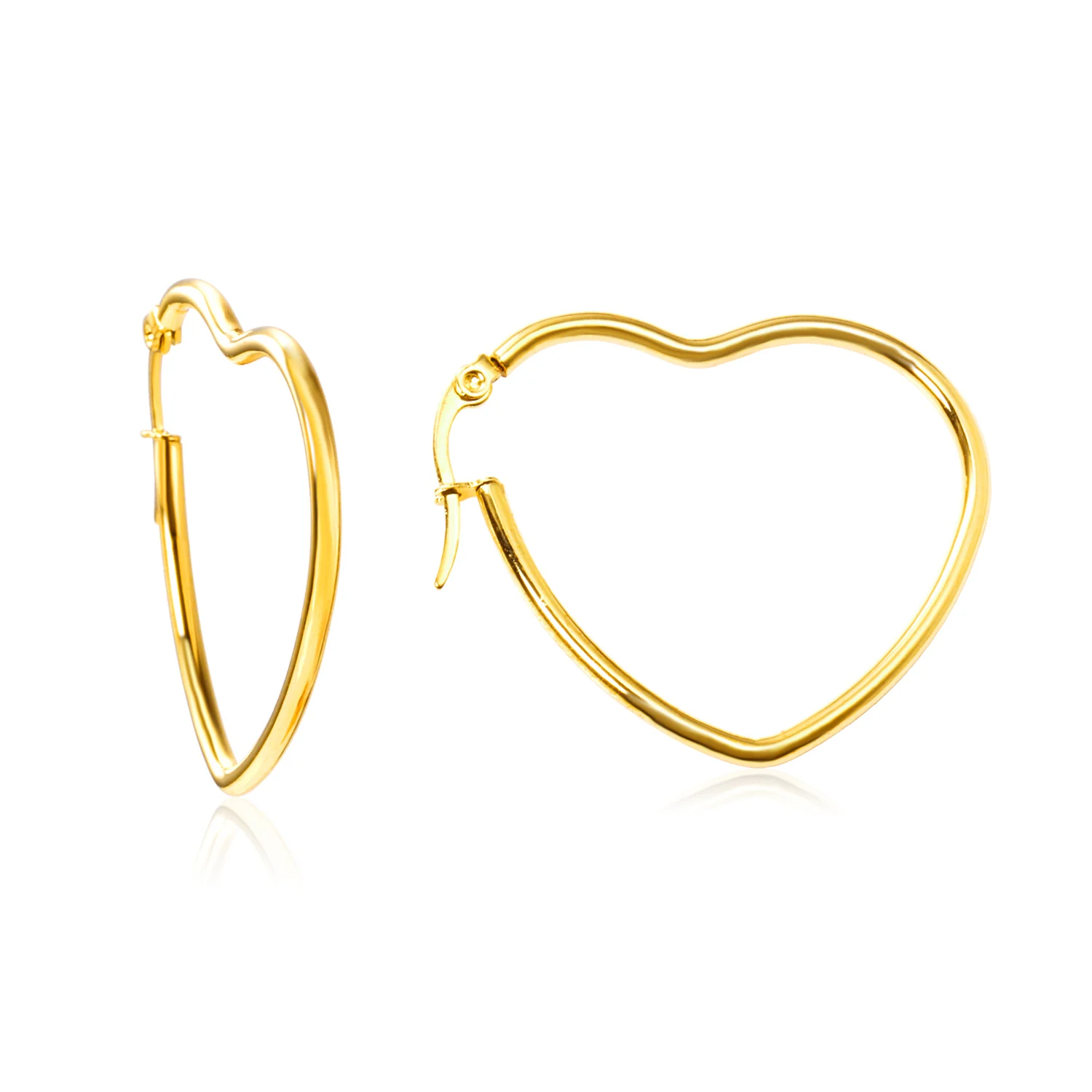 Modische Liebesohrringe aus Edelstahl, personalisierbar, leicht, luxuriös, hochwertige herzförmige Ohrringe, INS-Stil, Mädchenschmuck – Detail 12