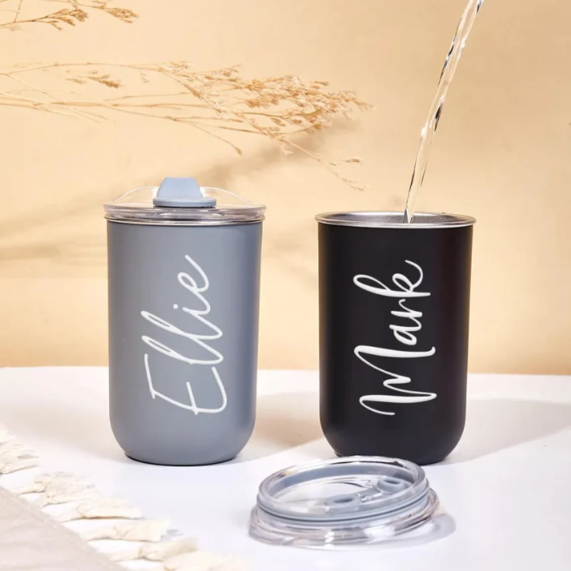 Custom 304 Stainless Steel Double Wall Insulated Coffee Mug Portable Sealed Water Cup Milk Coffee Cup - view 2