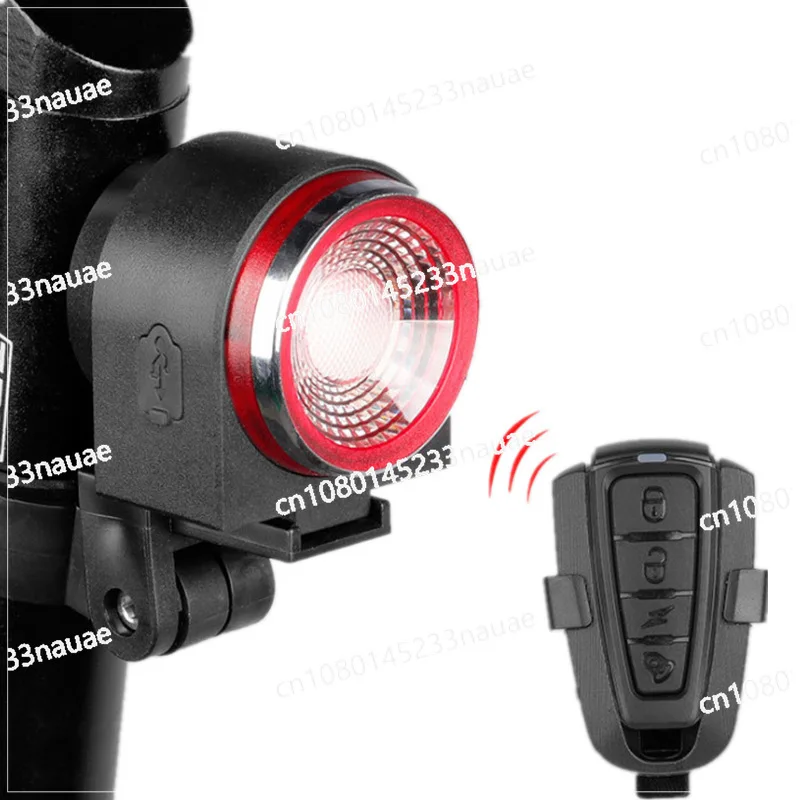 

A8 Road Bike Anti-theft Alarm Lock Automatic Brake Cycling Taillight Remote Control Bicycle Rear Light MTB Wireless Bell