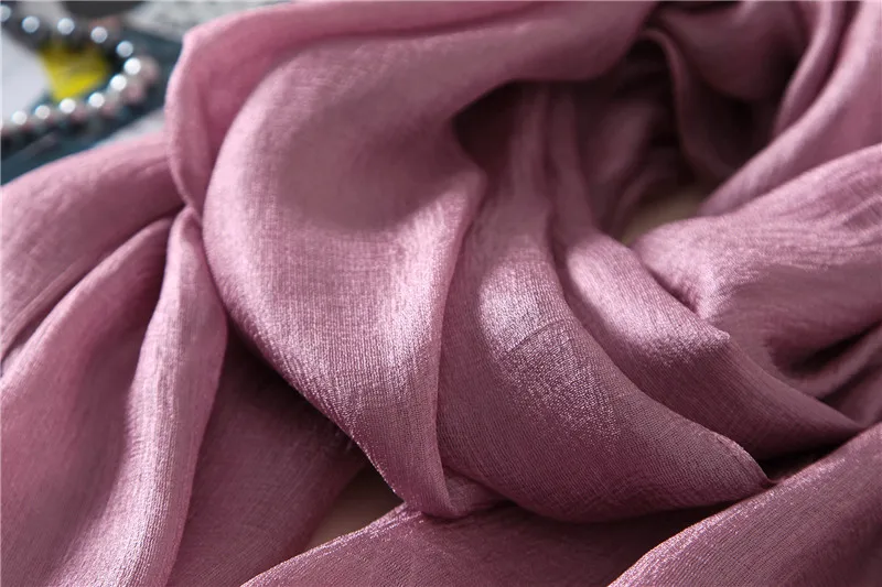 2023 luxus Marke Frauen Mode Schal Plain Solide Seide Leinen Schals Schals Sommer Dame Bandanas Pashmina Foulard Hijab 180*90 cm – Detail 2