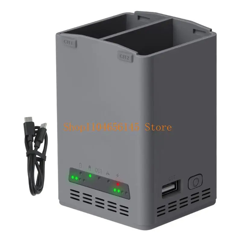 652F Two Way Battery Charging Hubs for Mini 5 /Mini 4 3 Camera Intelligent 2 Channel Charging Hubs for Camera
