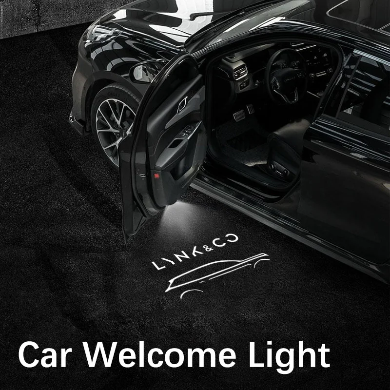 LED Laser Car Logo Welcome Door Light Projector For Lynk&Co 01 02 03 05 06 09 900 Car Accessories