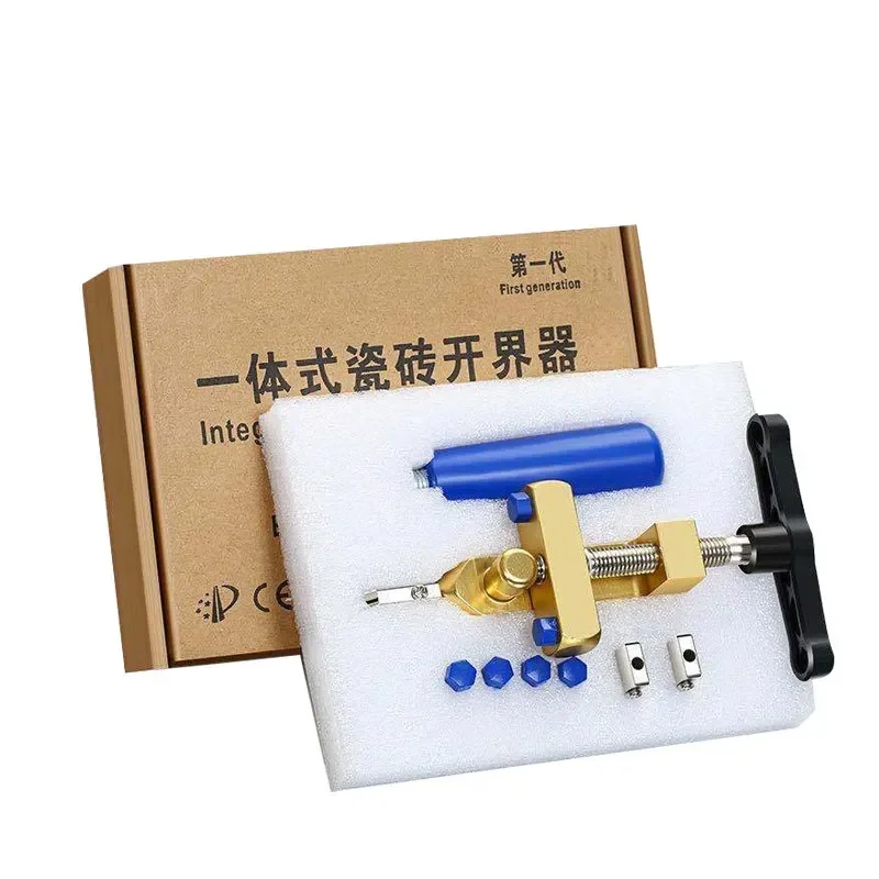 Abridor de azulejos de vidrio recién actualizado, cuchillo de mano de una pieza para azulejos de vidrio, cuchillo de corte de cerámica multiusos