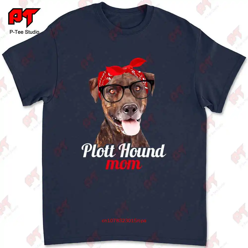 Plott Hound Mom Dog Lovers Mothers Day T-shirt Tee Q8KW