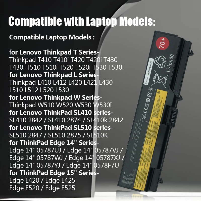 جديد 70 + 45N1001 بطارية الكمبيوتر المحمول لينوفو ثينك باد T430 T430i T530 L430 L530 W530 45N1000 45N1001 45N1004
