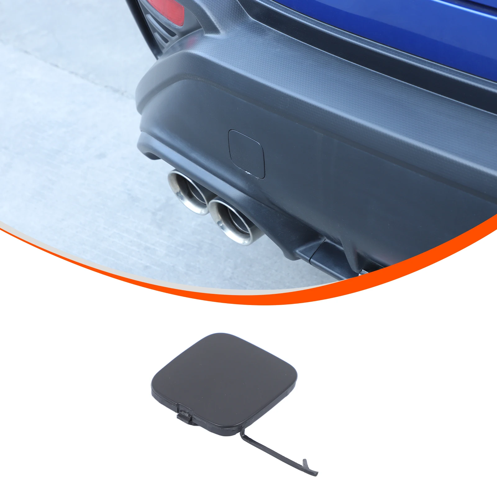 

ABS Tow Hook Rear Bumper Trailer Cover for 2022-2025 Subaru WRX Exterior Accessories