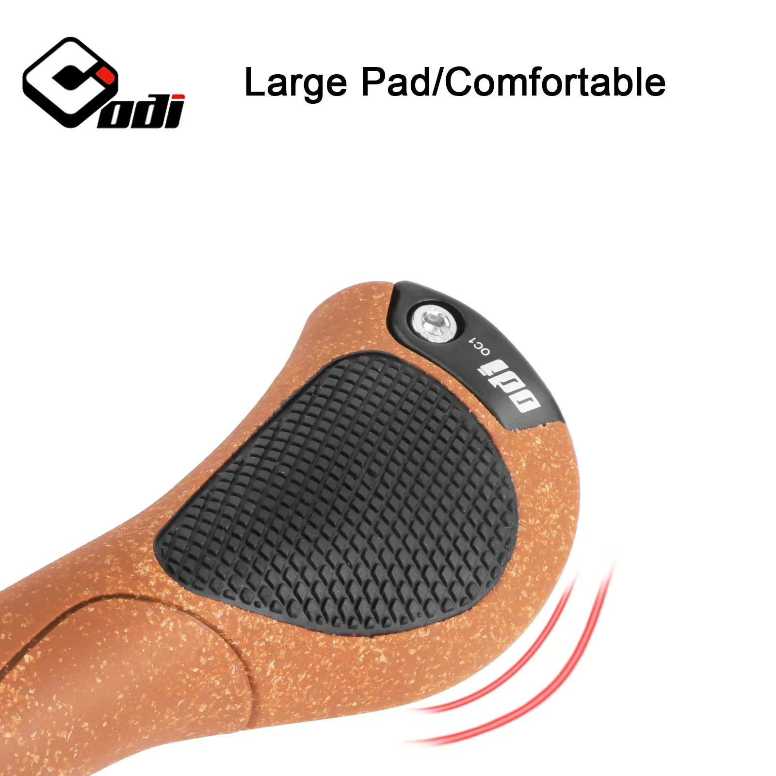 Anti-Slip Ergonomic Oak Handlebar Cover for Mountain Bike, Rubber Ball Handle, Bicycle Accessories