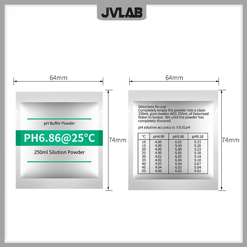 PH Substances Buffer Powder For PH Meter Measure Calibration Solution PH 6.86 Mixed Phosphate 10 / PK