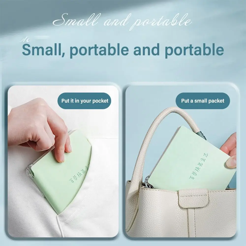 

High Quality Grid Page Notebook Mini To Do List Pocket Notepad Portable PU Leather Agenda Book Students