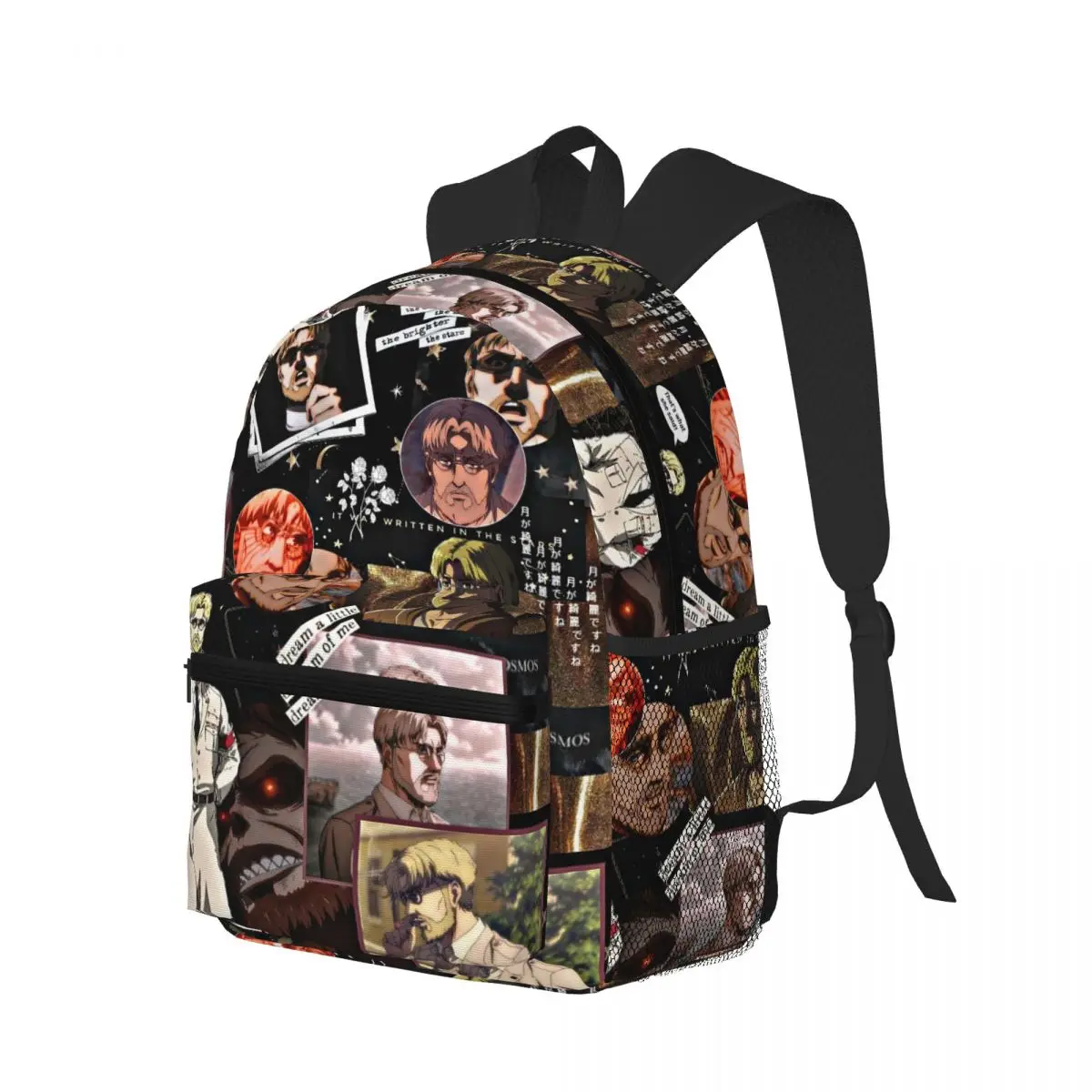 Anime Attack On Titan Zeke Yeager Student Backpack School Bag Hiking Travel Daypack for Men Women Bookbag Shoulder Bags