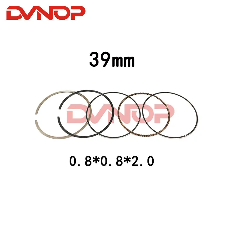 39mm Piston Kit Ring GY6 Moped 50cc 139QMB 139QMA Break Engine JALON STRADA TaoTao Peace Scooter Repair Parts TS-GY650