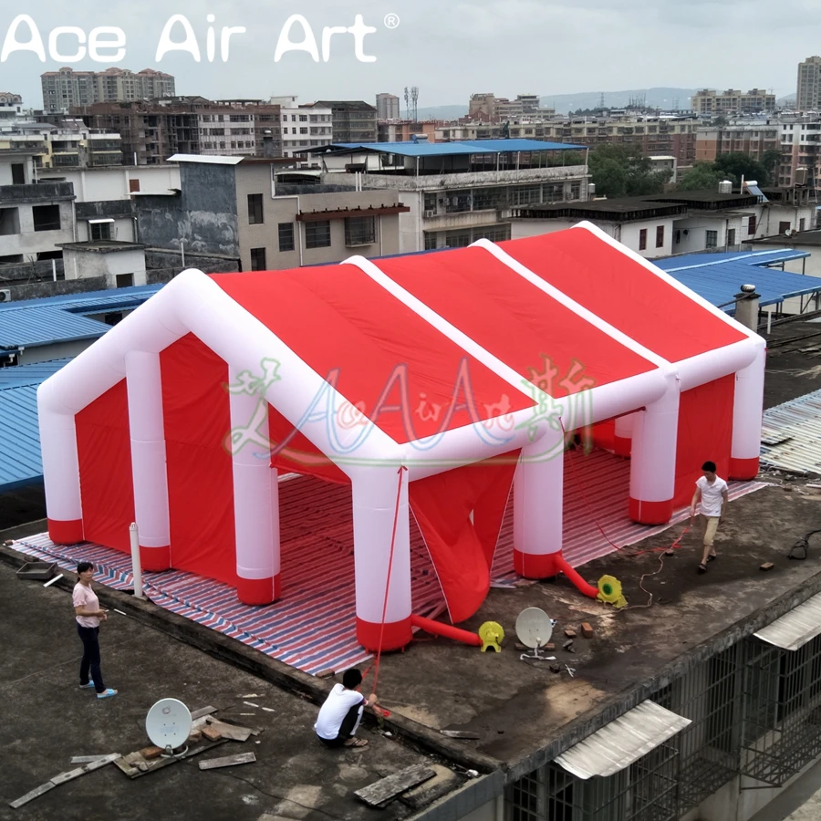 2025 Commercial Giant Inflatable Tent, Inflatable Wedding Tent With Lights For Outdoor Exhibition/Party Made By Ace Air Art